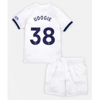 Tottenham Hotspur Destiny Udogie #38 Hjemmedraktsett Barn 2023-24 Kortermet (+ Korte bukser)